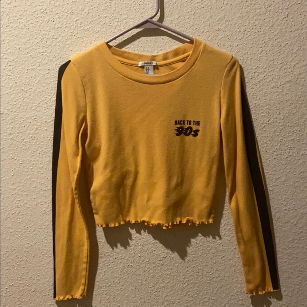Back to the 90s Forever 21 long sleeve crop